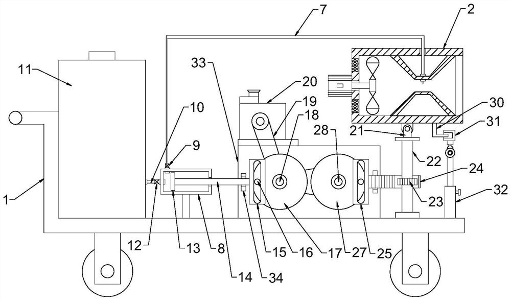 Dust suppression equipment for construction site