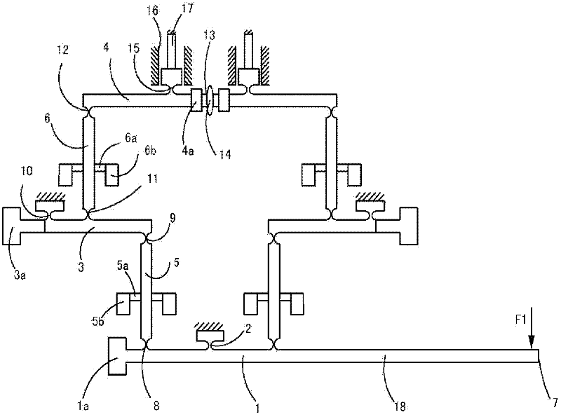 Differential vertical micro-force measuring device and measuring method