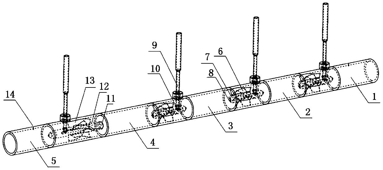 A rotary vane type multi-stage micro-bubble screening device