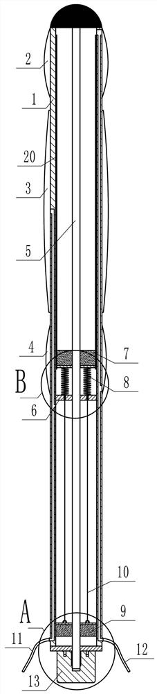 A cervical dilation balloon catheter with fluid storage function