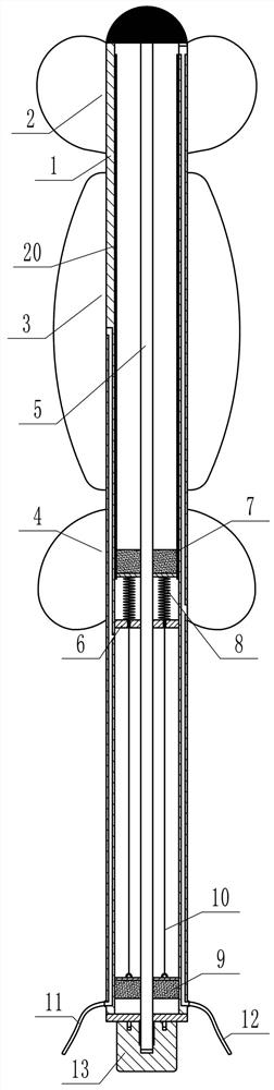 A cervical dilation balloon catheter with fluid storage function