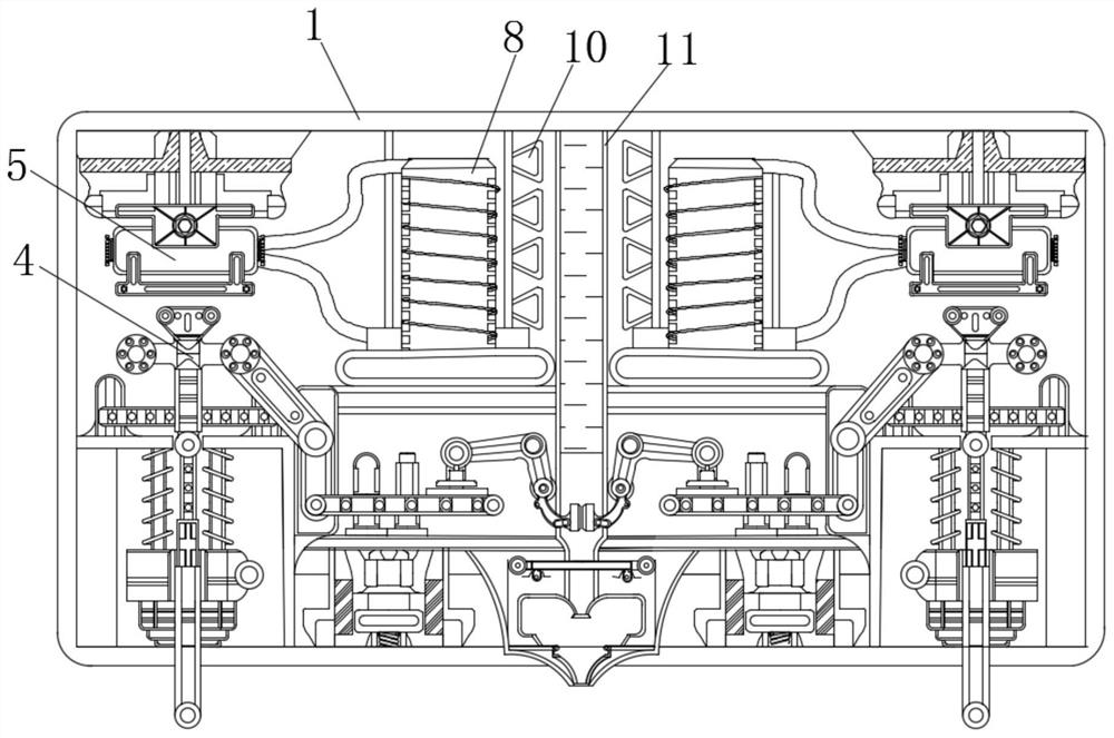 Environment-friendly device for preventing interior of glue from being blocked during mobile phone interior dispensing