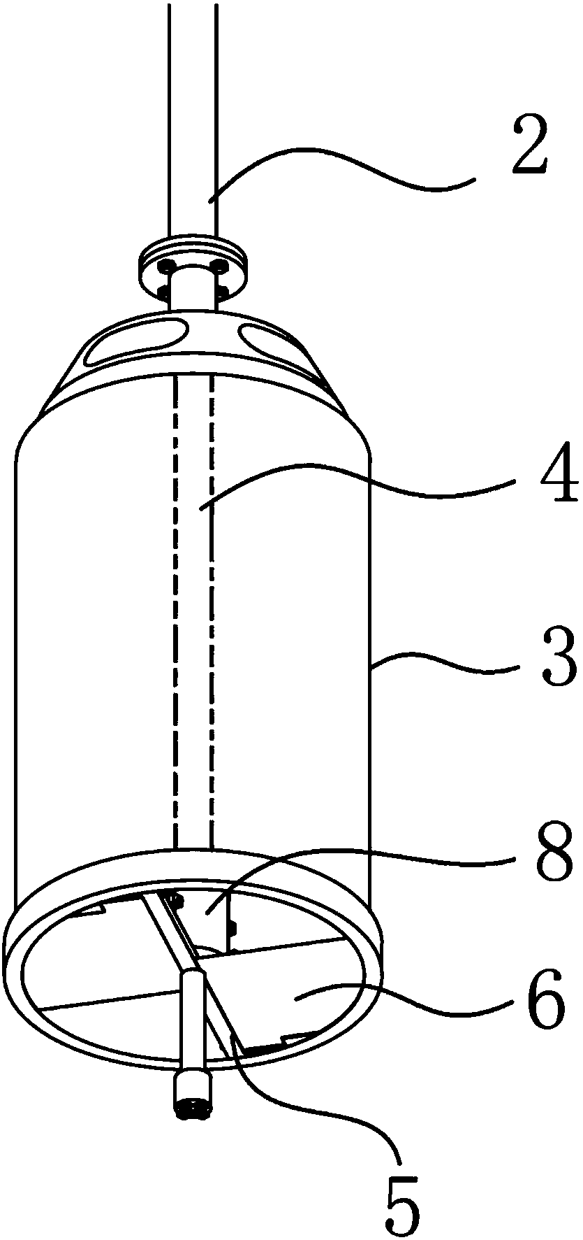 A drill bucket type pile digging device