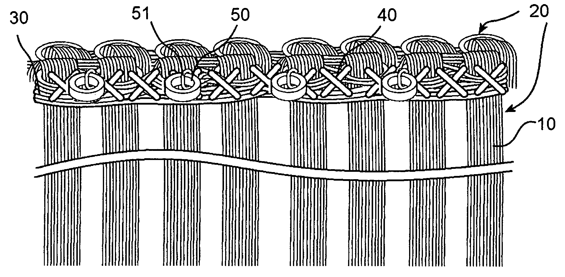 Weft for hair extension and a method of extending the weft for hair extension to real hair