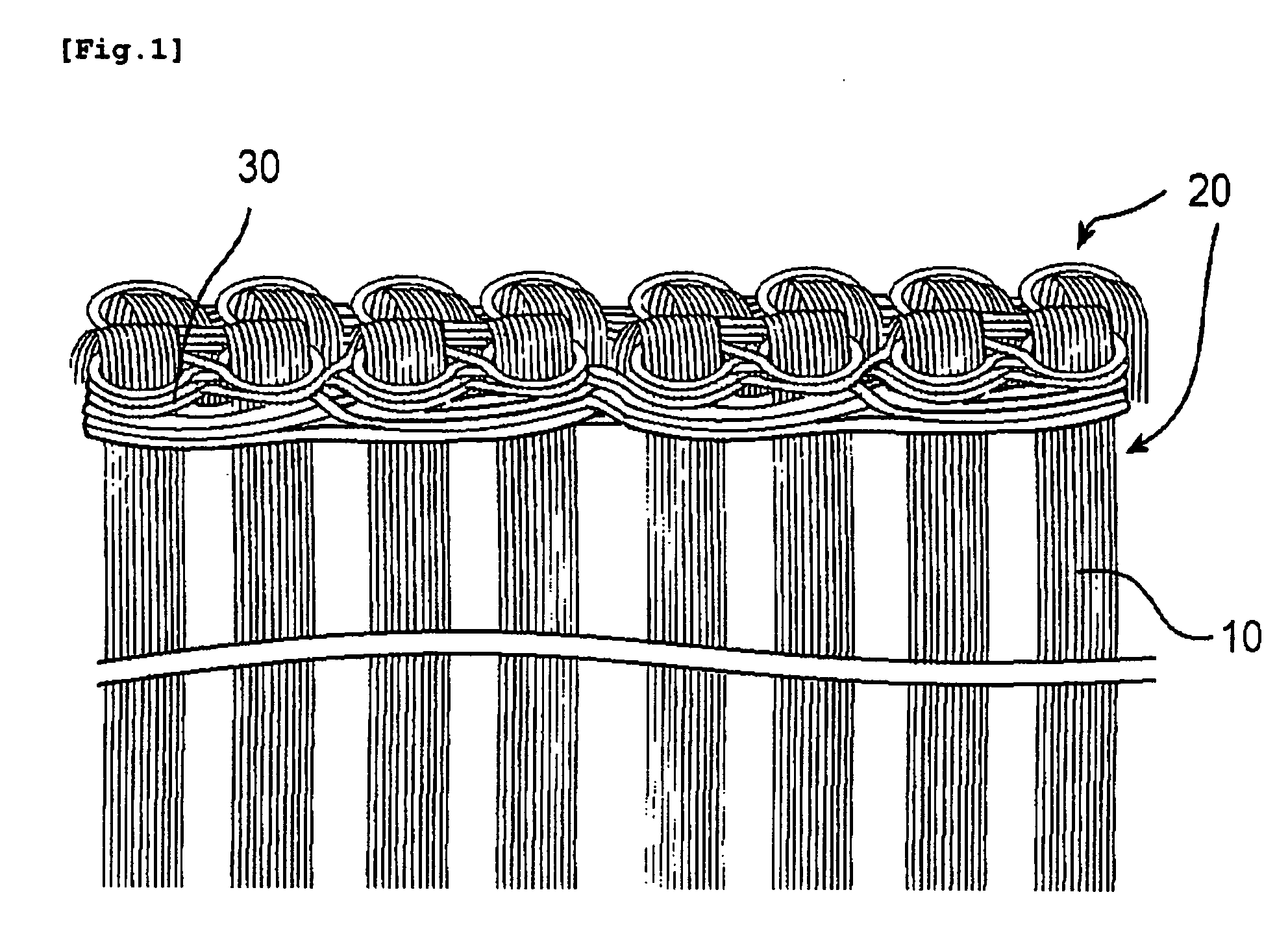 Weft for hair extension and a method of extending the weft for hair extension to real hair