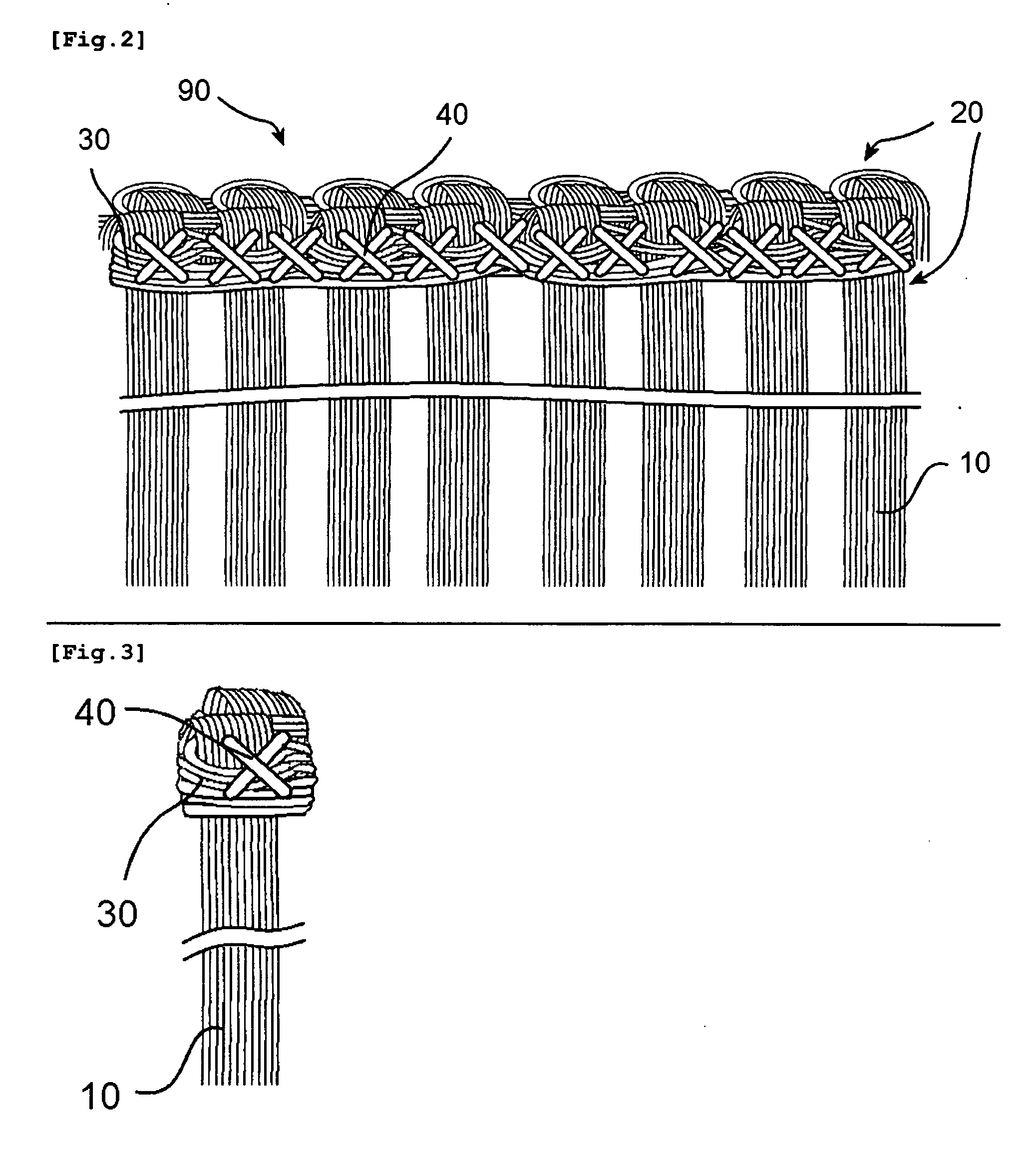 Weft for hair extension and a method of extending the weft for hair extension to real hair