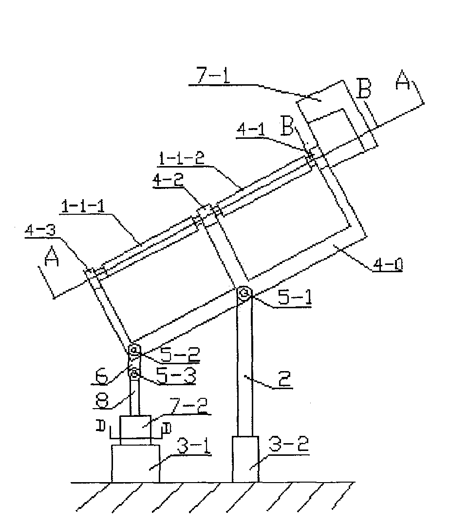 Automatic tracking device capable of synchronously tracking sunlight with link drive group based on running tracks of earth and sun