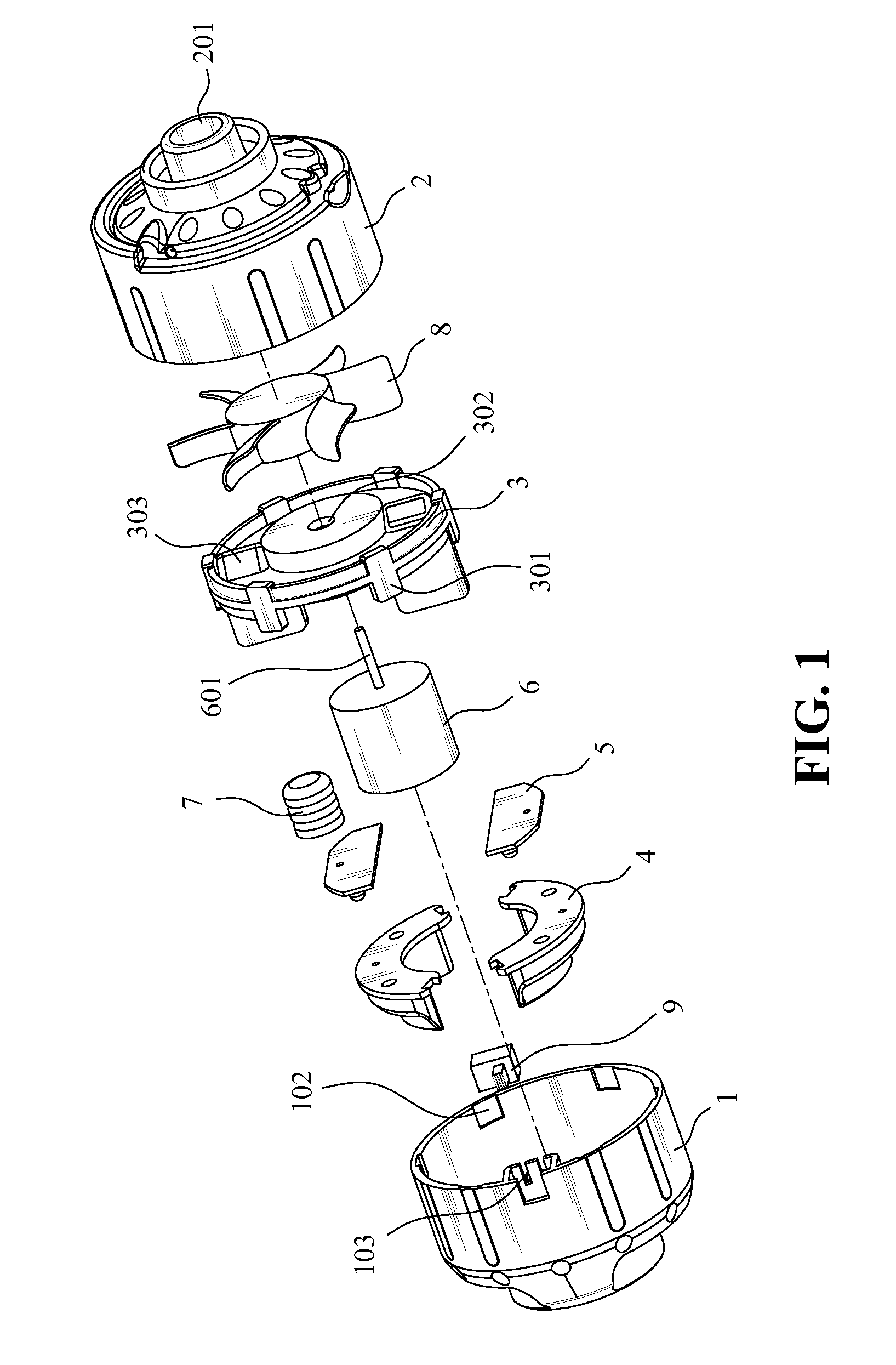 Wind-powered light-emitting diode lamp