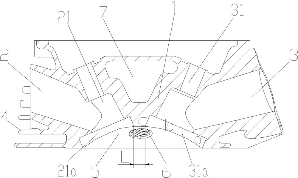 Gasoline Engine Composite Spherical Combustion Chamber Cylinder Head and Its Gasoline Engine