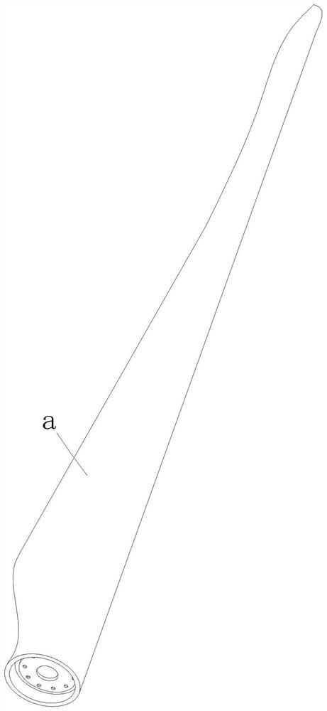 An automatic trimming device for the leading edge of a fan blade