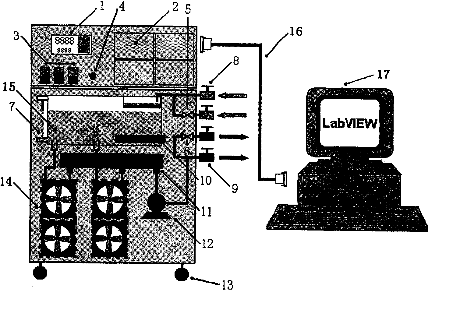 Cooling water circulating method