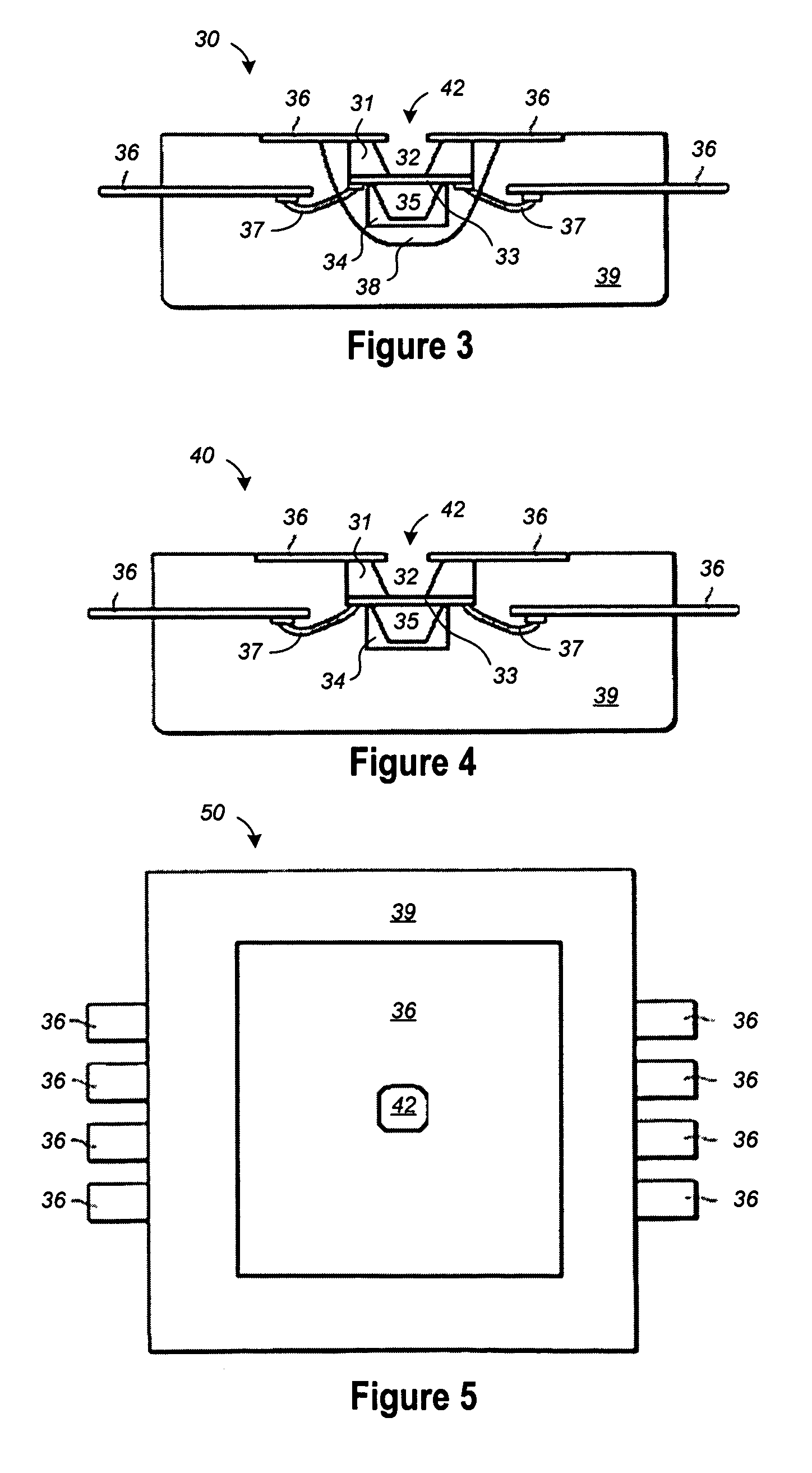 Exposed pad backside pressure sensor package