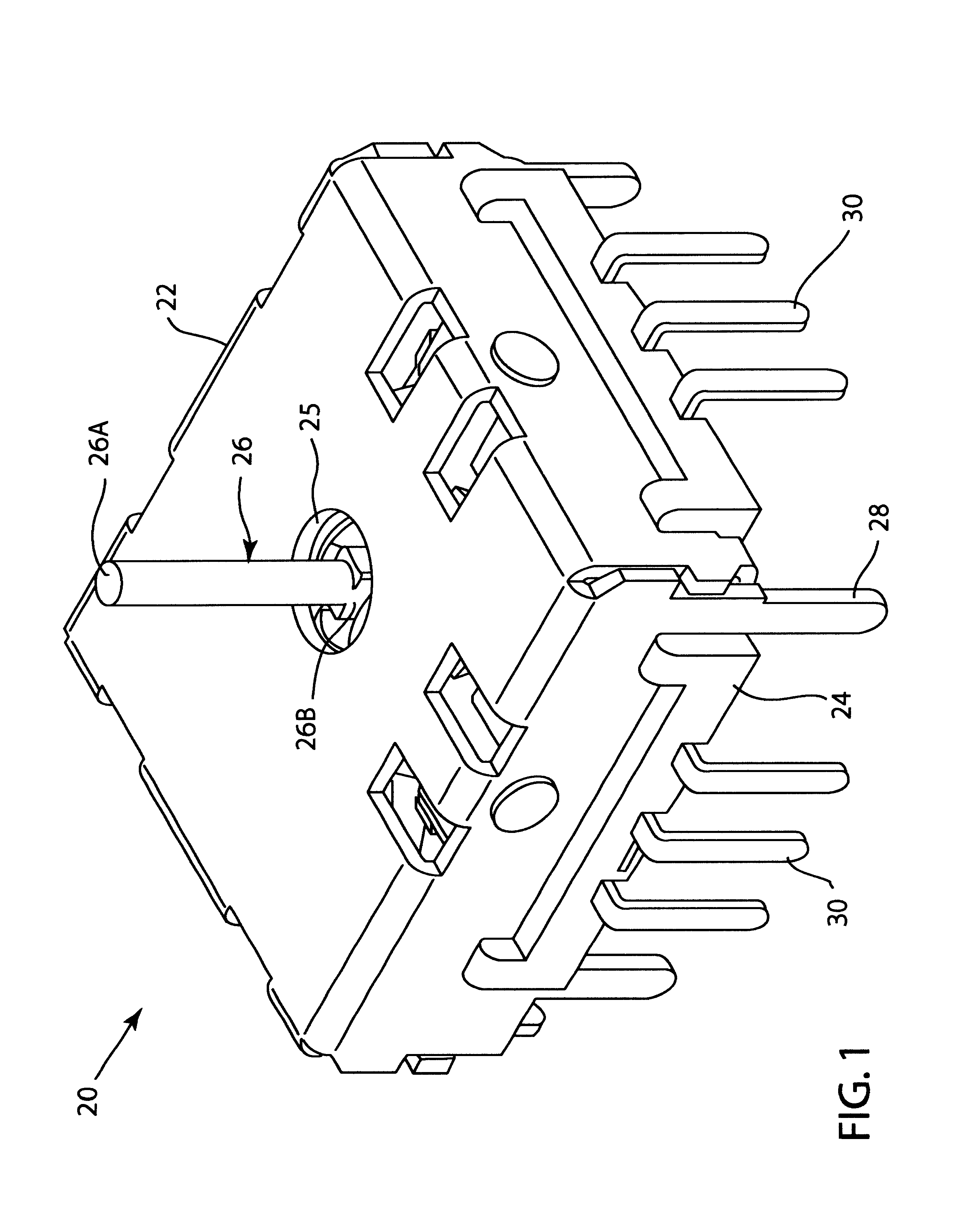 Low profile joy stick and switch