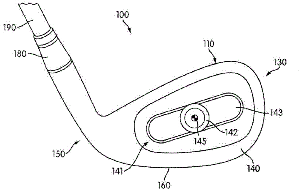 Visual center of gravity indicator for golf clubs and golf club heads