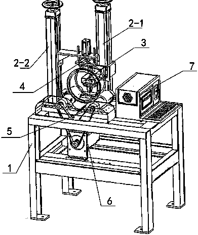 Milling machine mechanism special for inner surface of annular workpiece