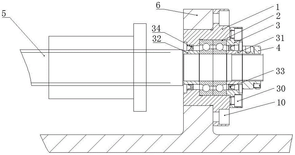 Integral bearing mechanism for ball screw