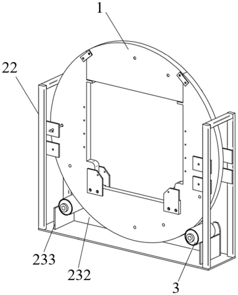 Rotary turnover device and method for heavy product