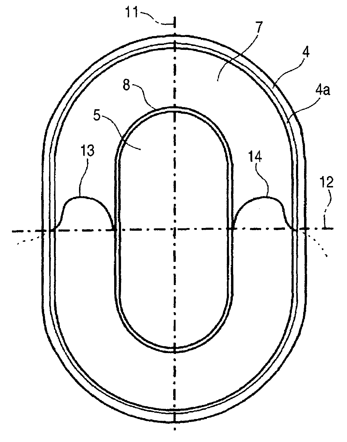 Oval speaker apparatus and method of manufacturing the same