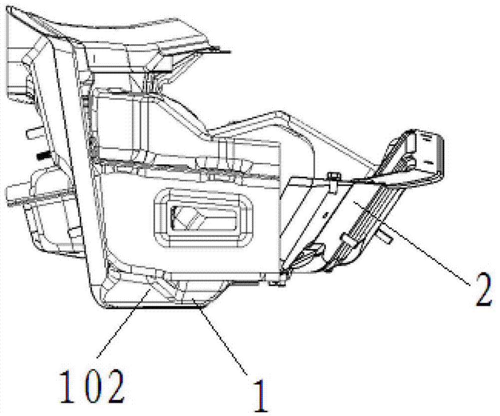 Front wall upper cover plate assembly