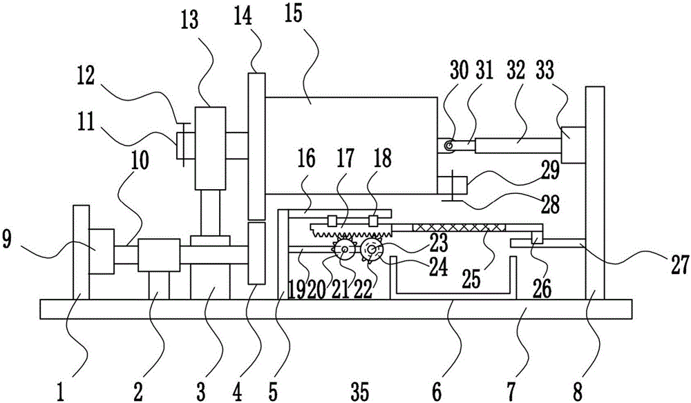 Ball-milling equipment for raw materials for producing lithium battery