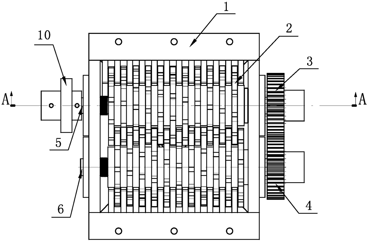 Tearing, milling and fragmenting device for machining hard solids in kitchen waste