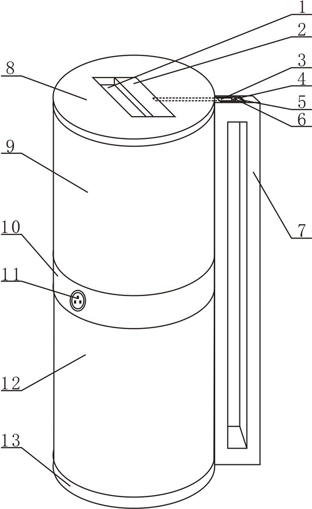 Wax sealing double-layered tank body containing device for spina gleditsiae branches