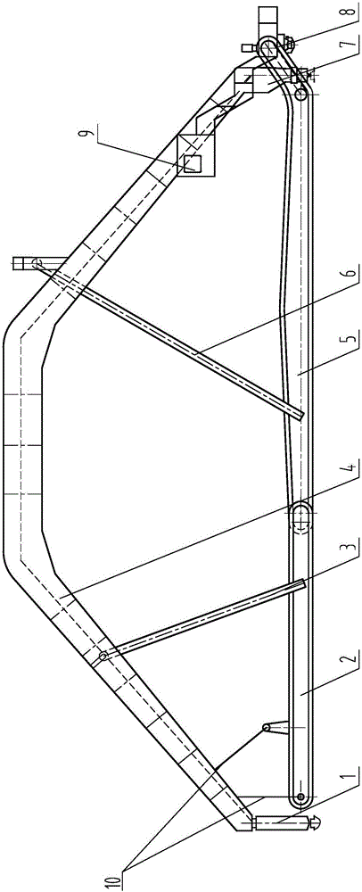 All-door-type double-hoisting-point scraper reclaimer