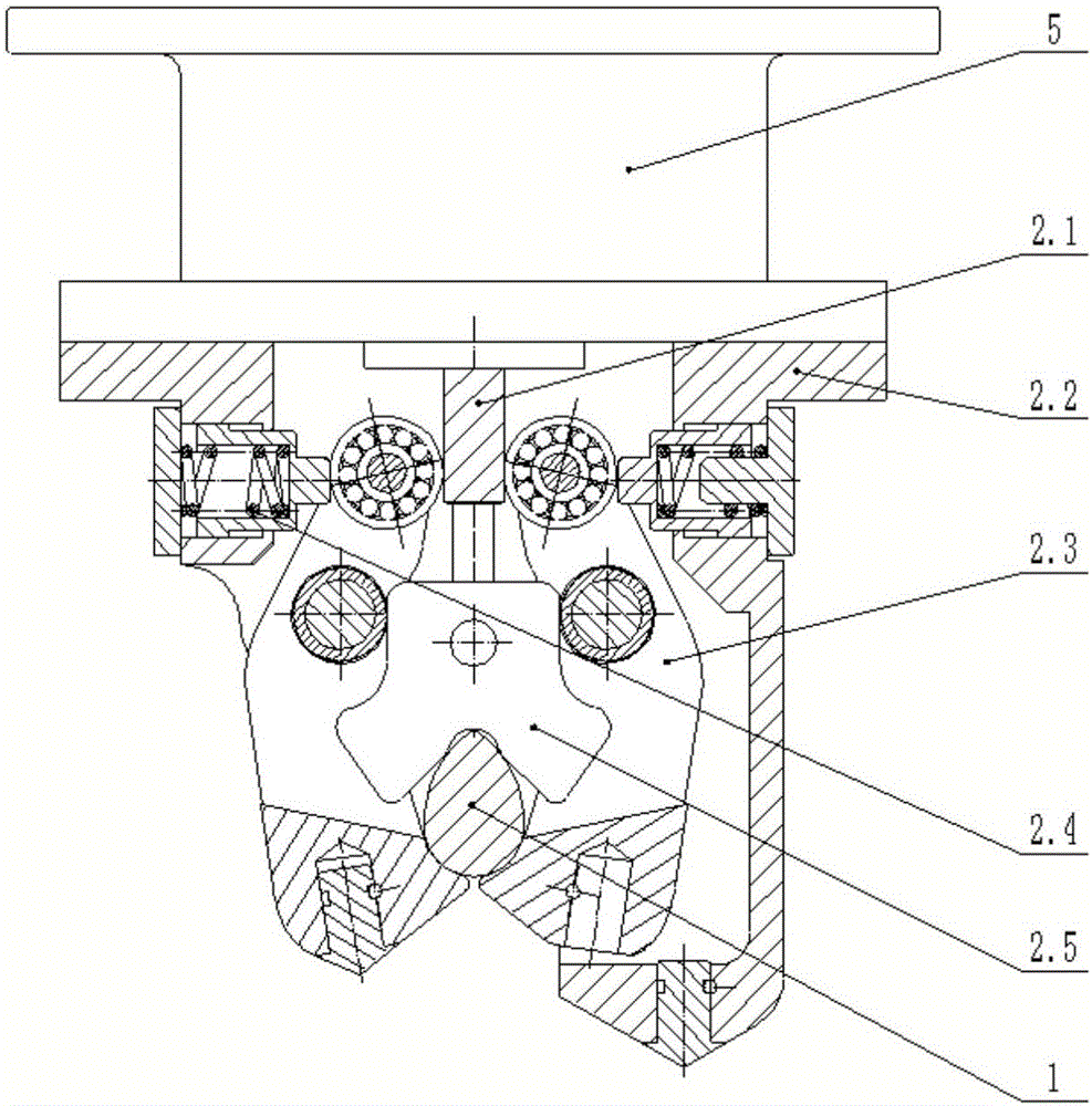 Helicopter electric fish fork grating descending assisting system with self-unlocking function