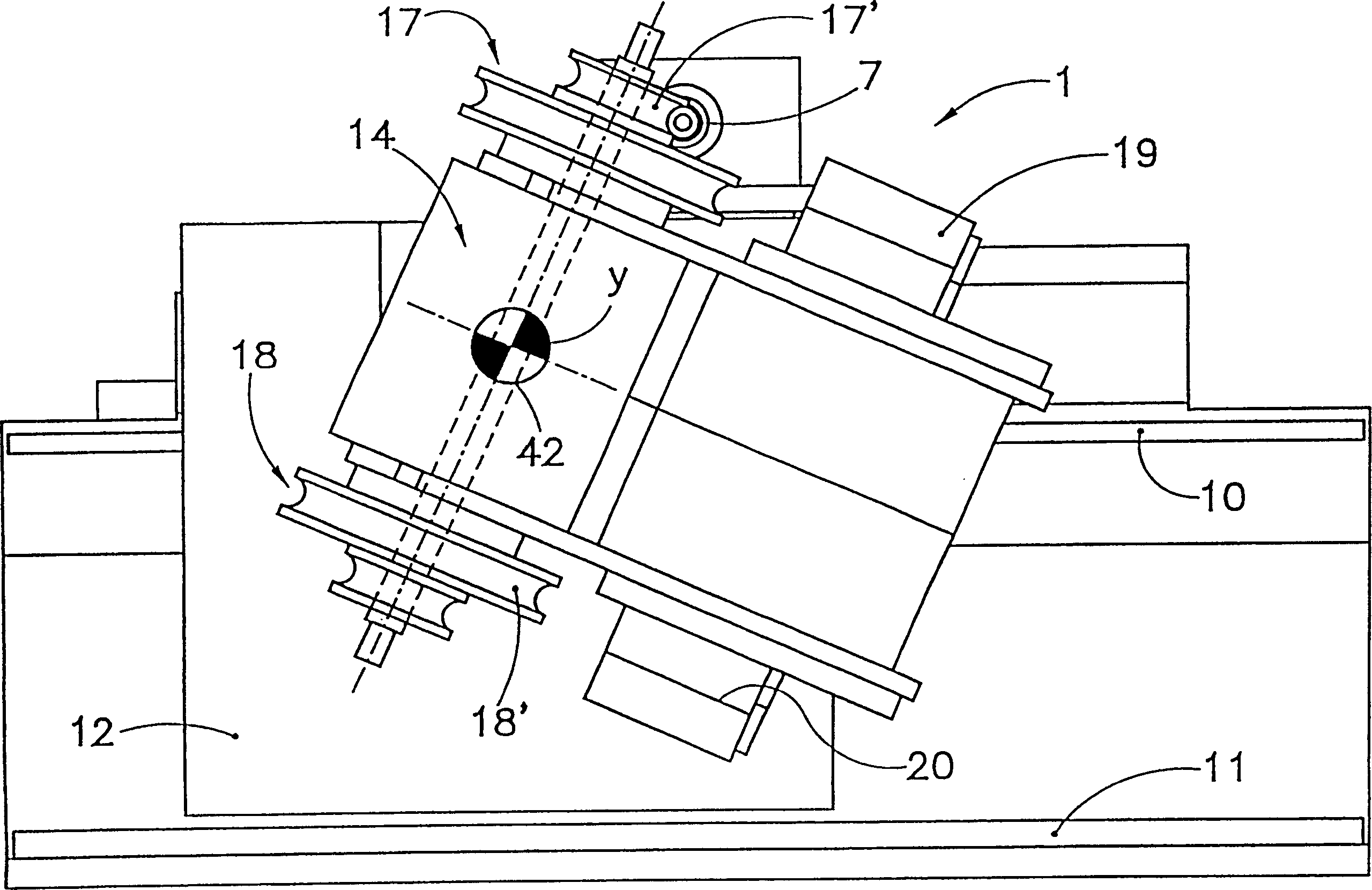 Bender for bending material, such as tube, rod section and/or metal wire rod