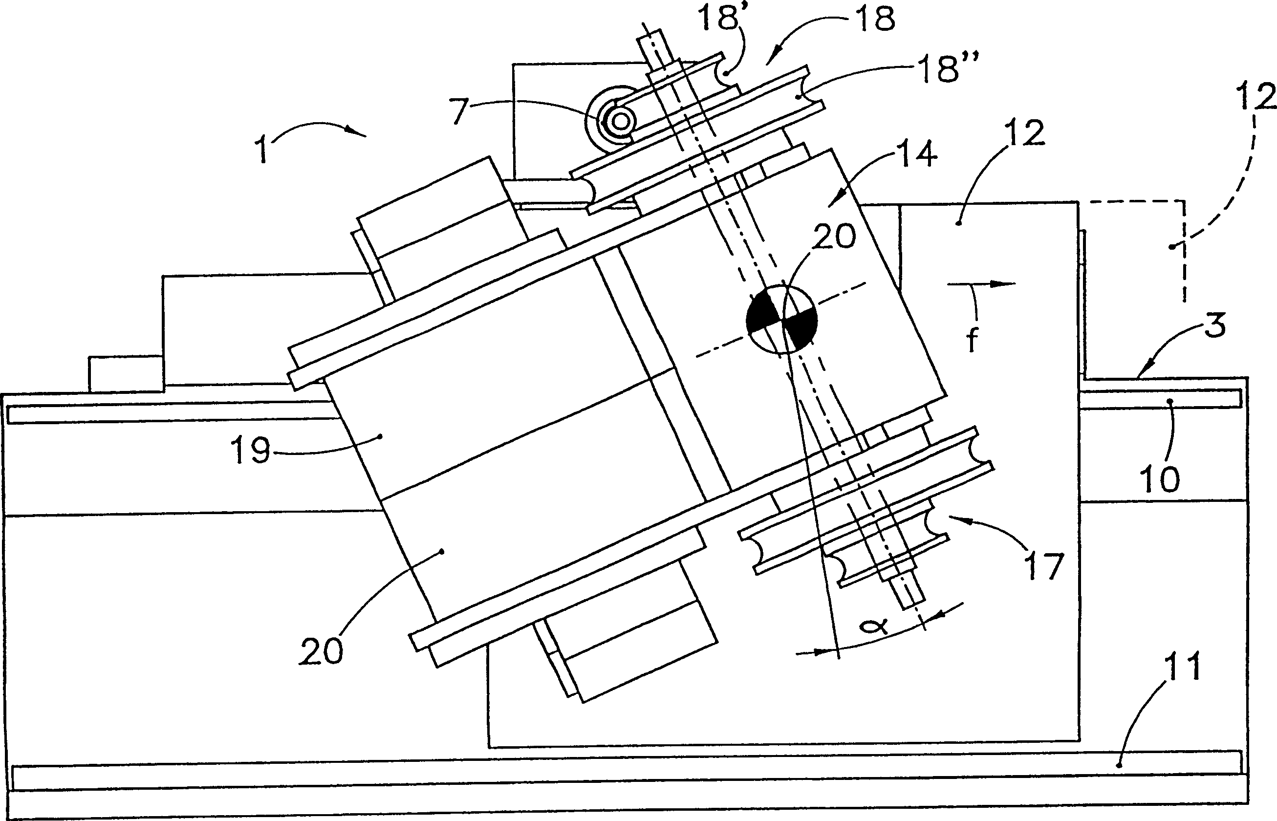 Bender for bending material, such as tube, rod section and/or metal wire rod