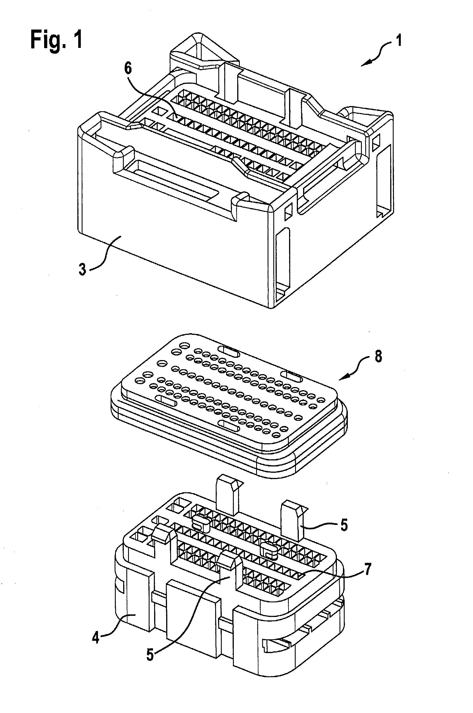 Connector assembly contact having an outwardly projecting primary lance