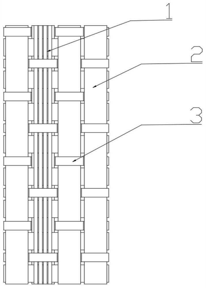 Memory alloy wire and fiber mixed weaving process