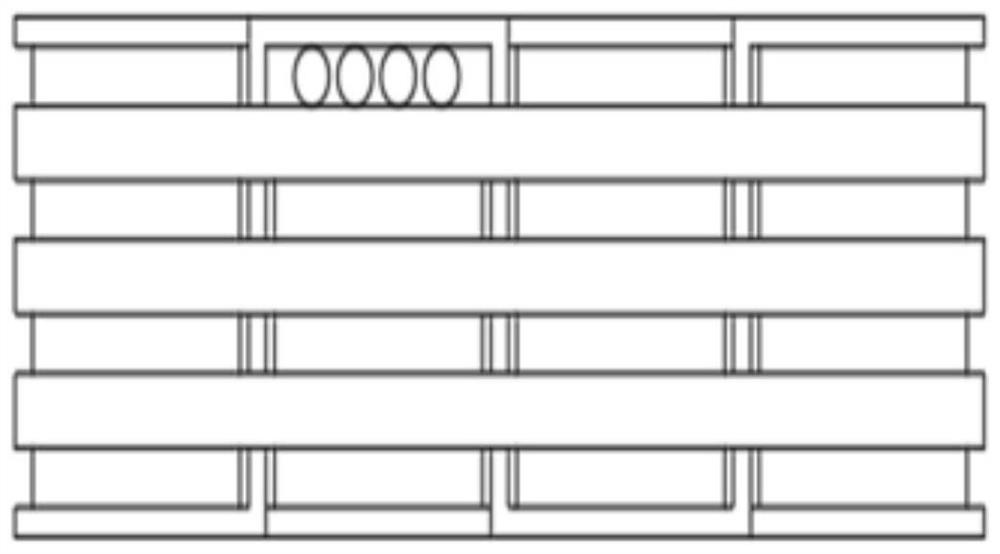 Memory alloy wire and fiber mixed weaving process