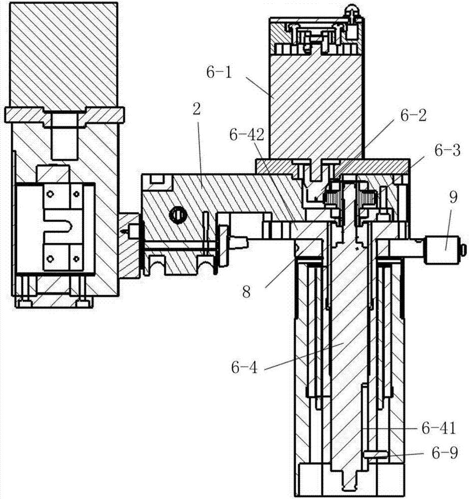 Lifting motion and rotation device of diamond grinding intelligent robot