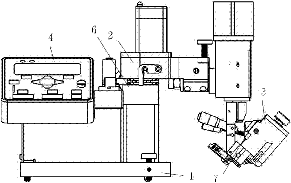 Lifting motion and rotation device of diamond grinding intelligent robot