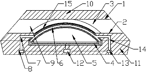 High-environmental-tolerance air pressure type anemometer