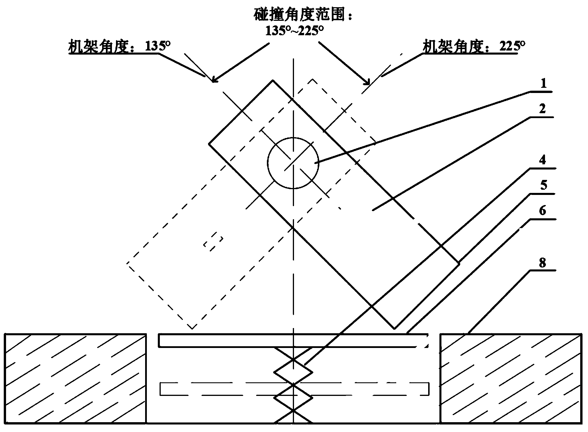 Anticollision protective device for medical electronic linear accelerator