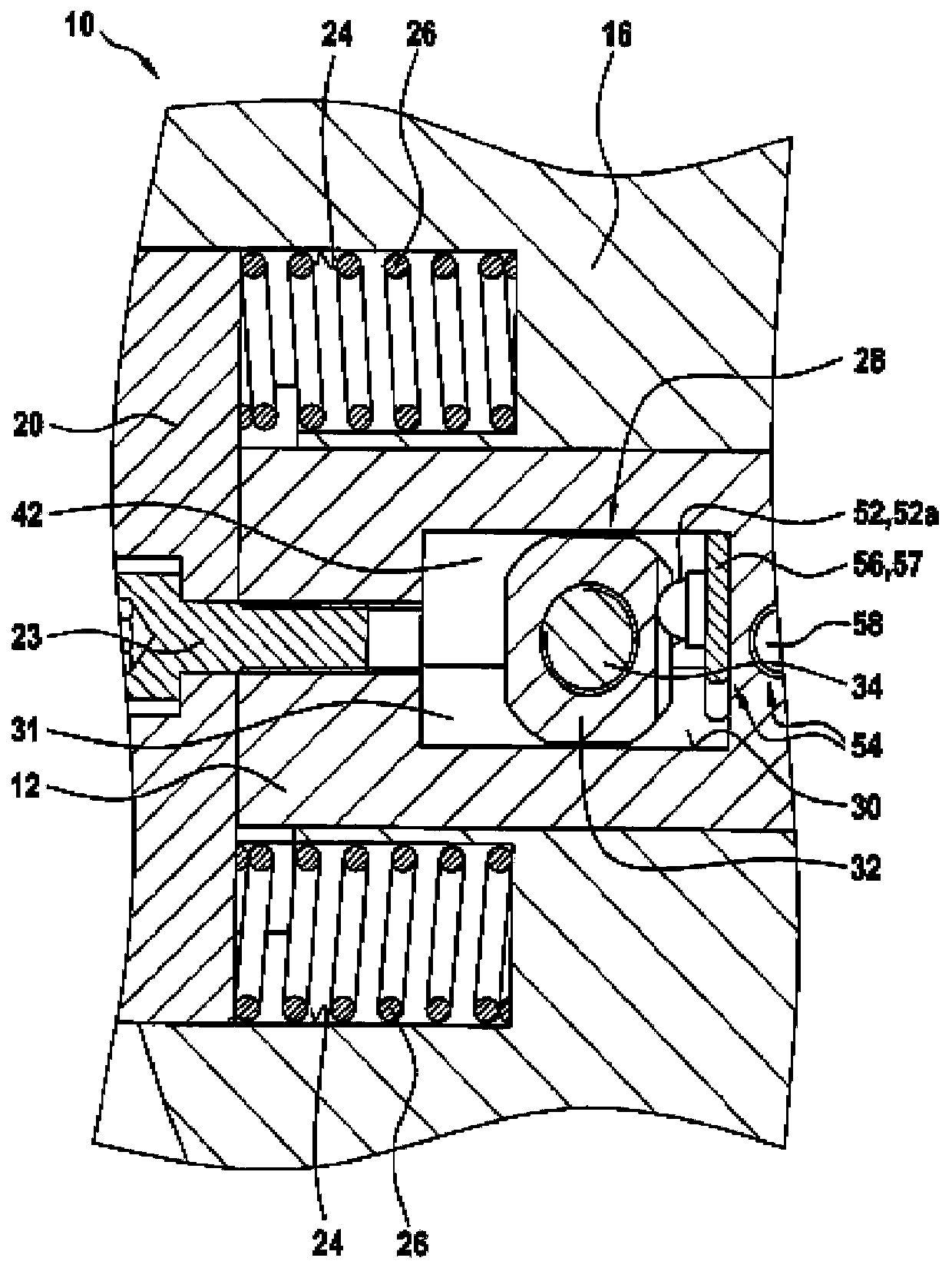 Cutting tool comprising an adjusting device