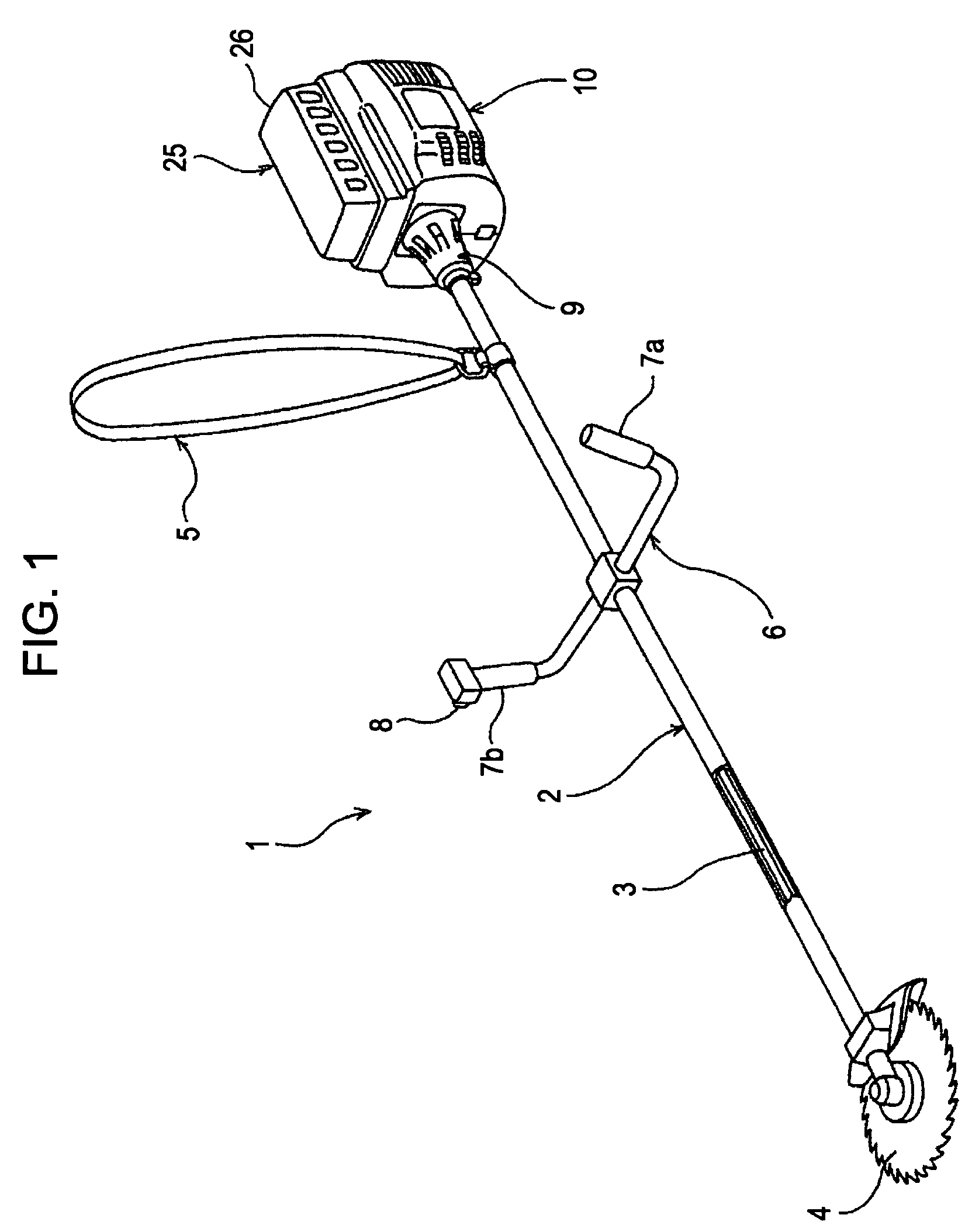 Portable power working machine