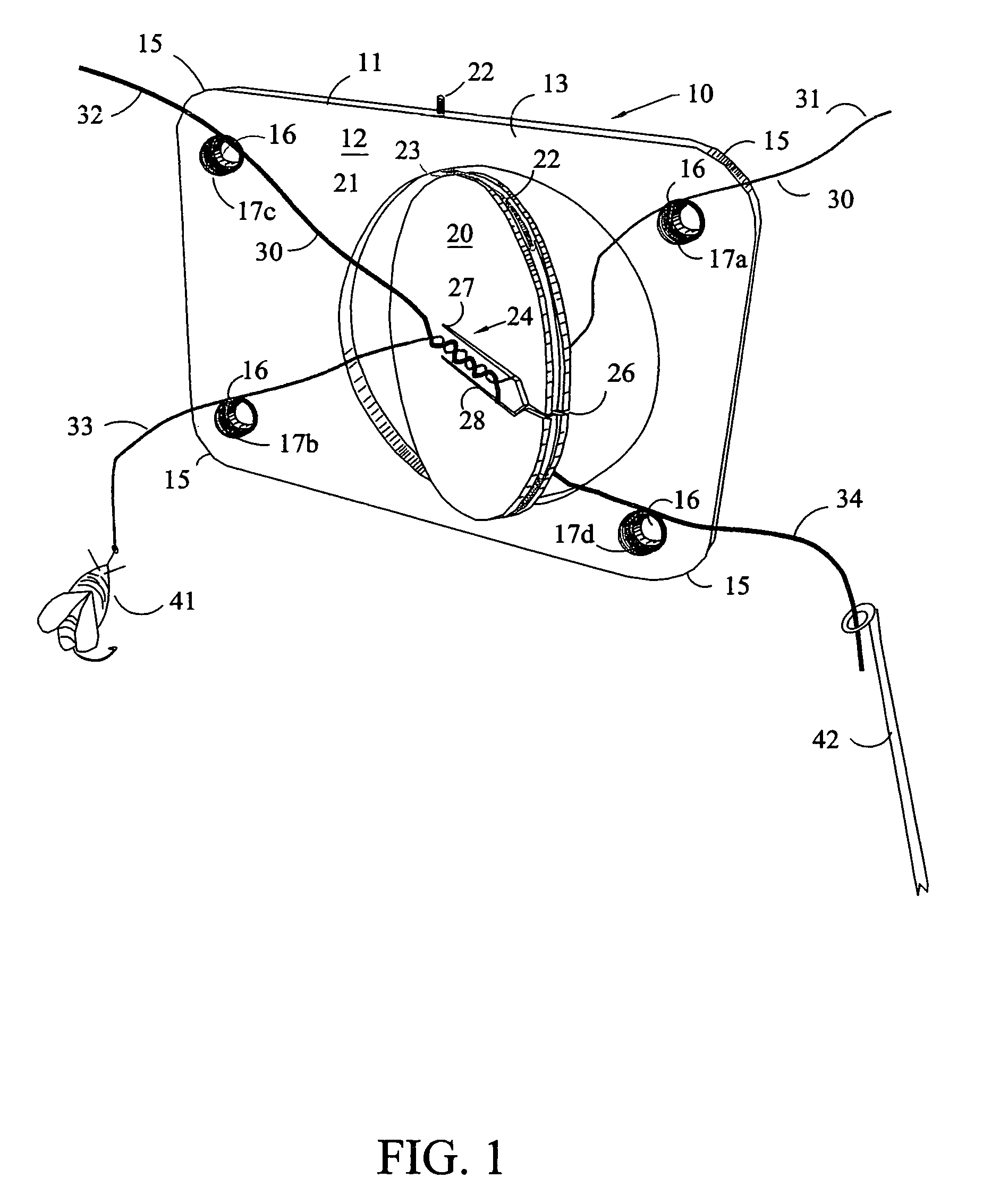 Knot-tying device for joining fishing leaders