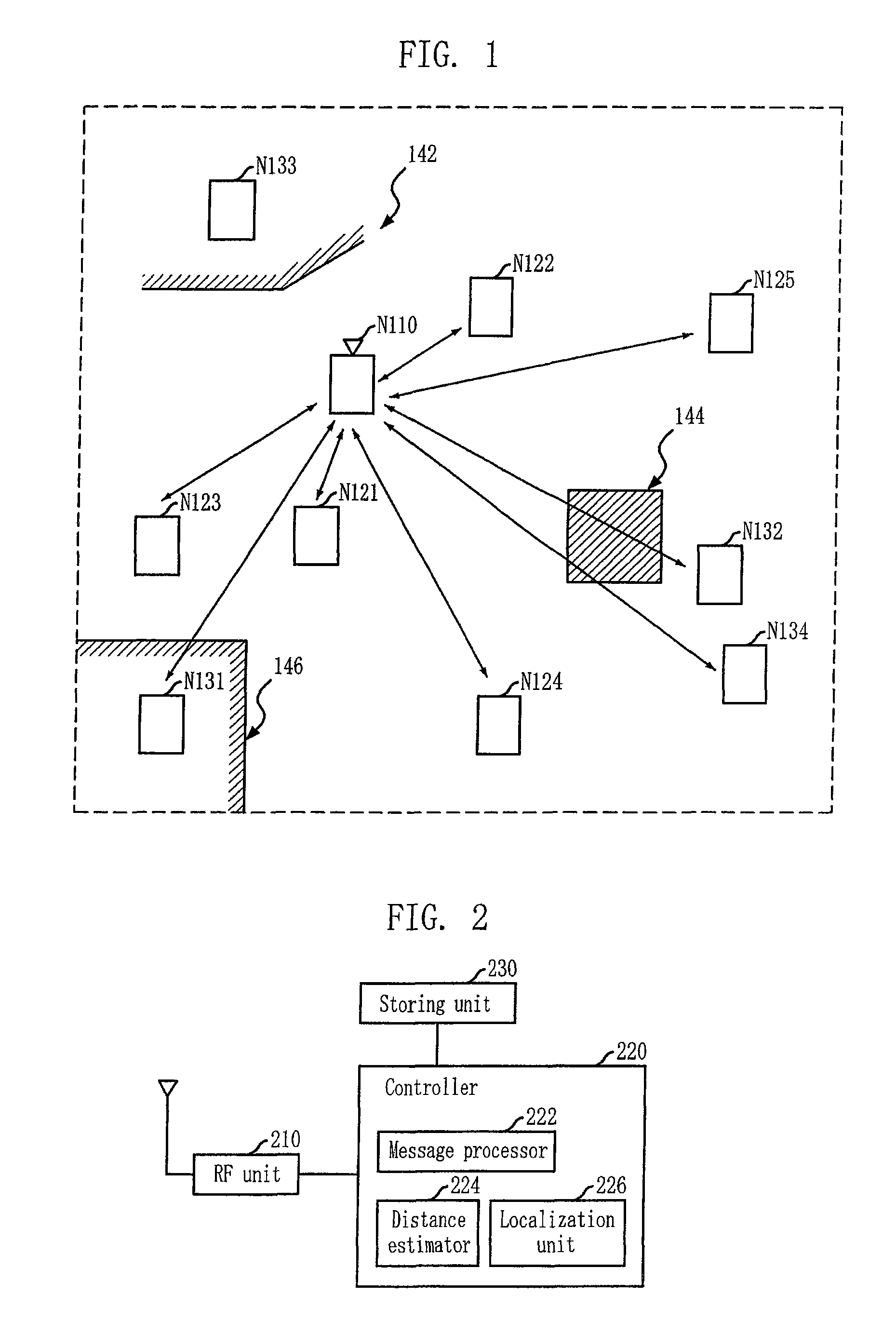 Localization apparatus for recognizing location of node in sensor network and method thereof