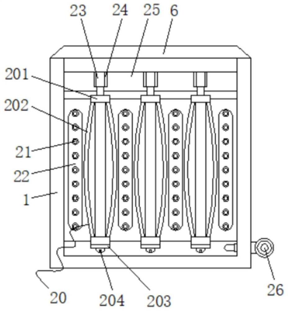 High-light-fastness flame-retardant veneer processing device and high-light-fastness flame-retardant veneer processing process