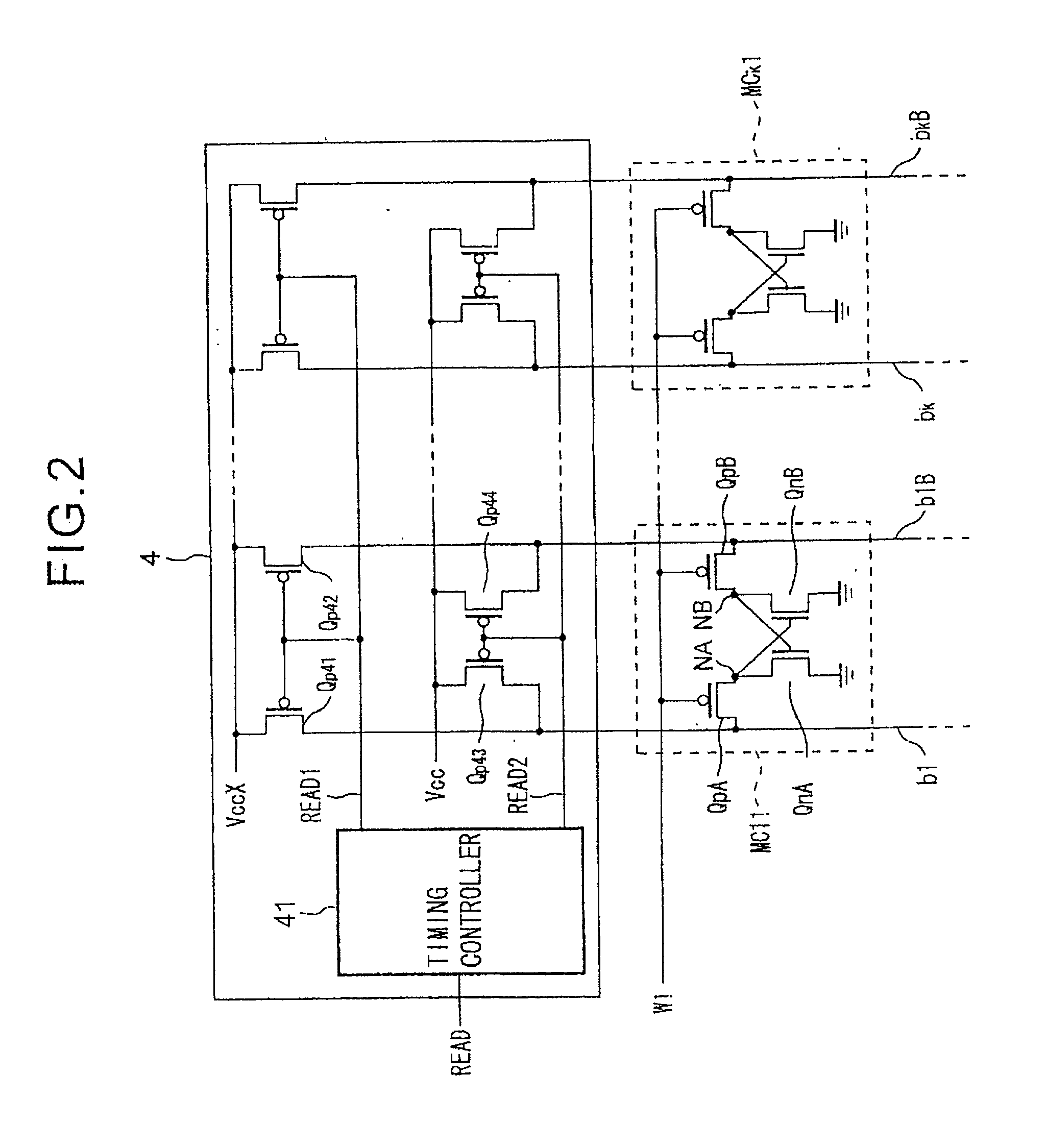 Method of reading stored data and semiconductor memory device