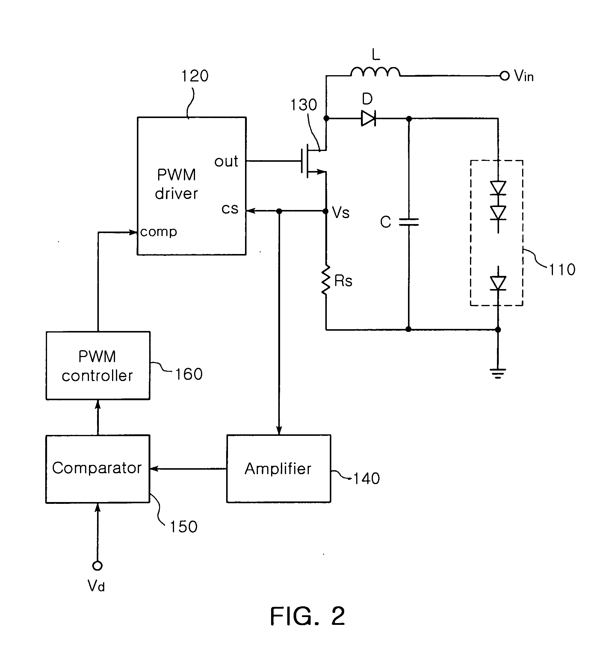 LED driving circuit having dimming circuit