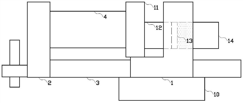 Anti-deformation automatic protection pneumatic bench vise