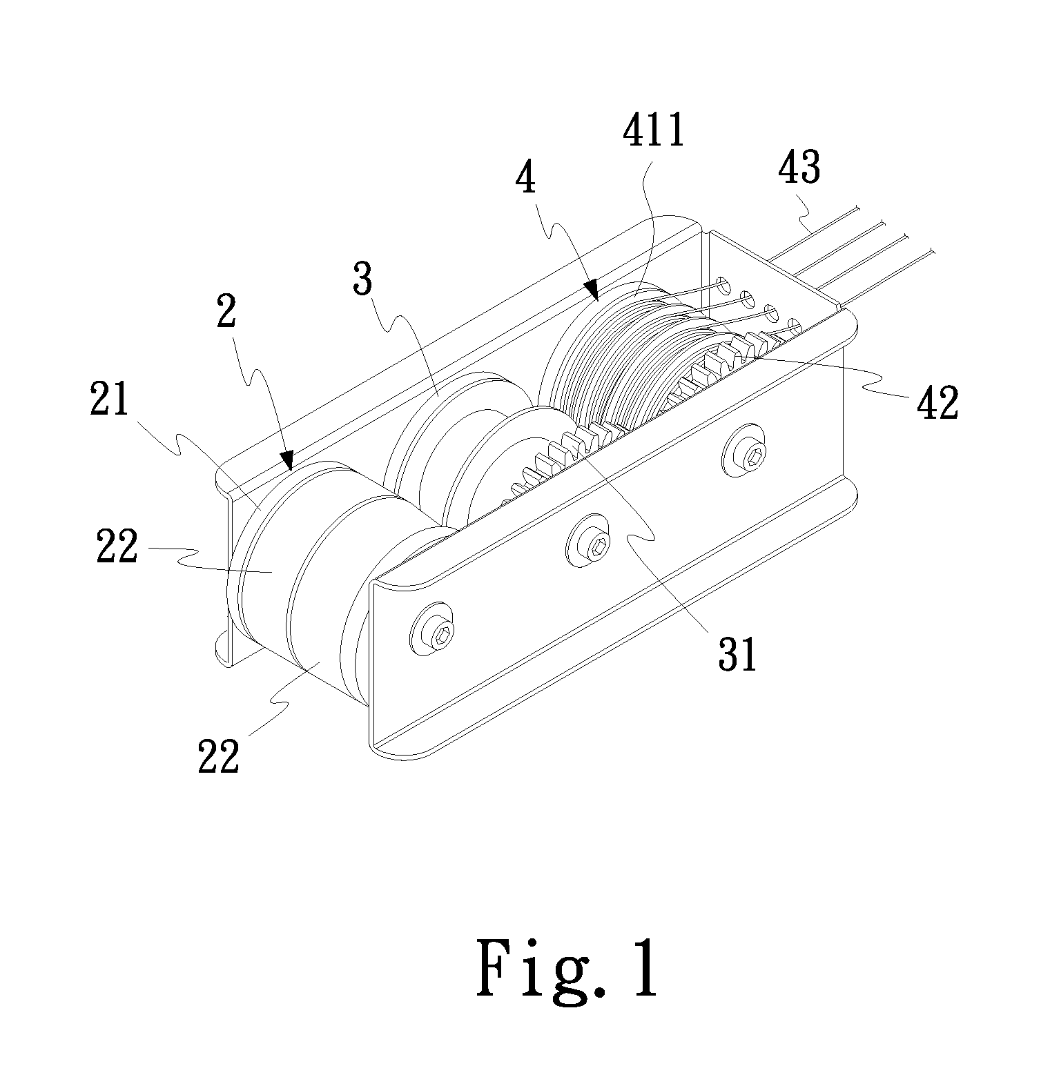 Limiting mechanism for lifting and lowering blind