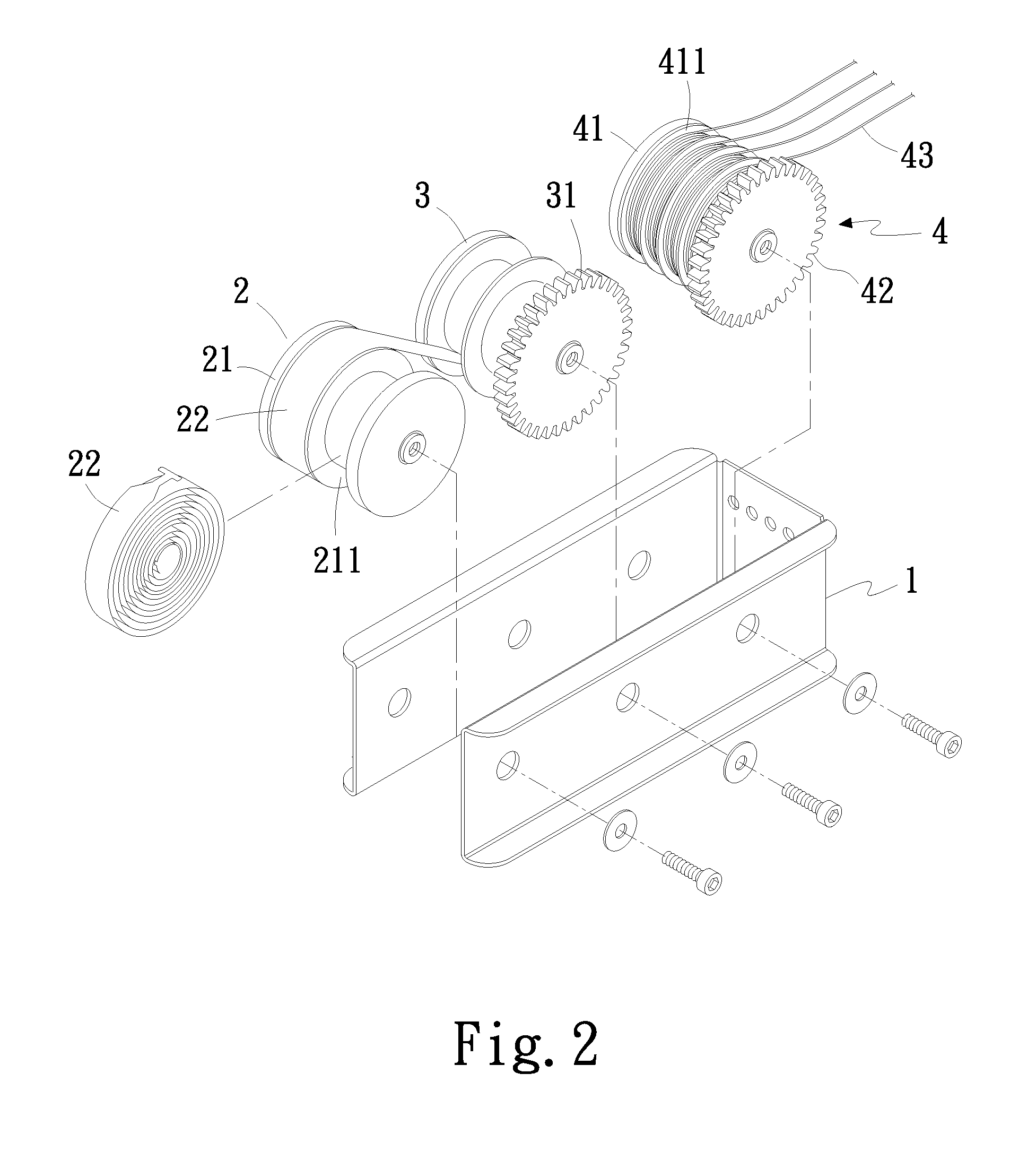 Limiting mechanism for lifting and lowering blind