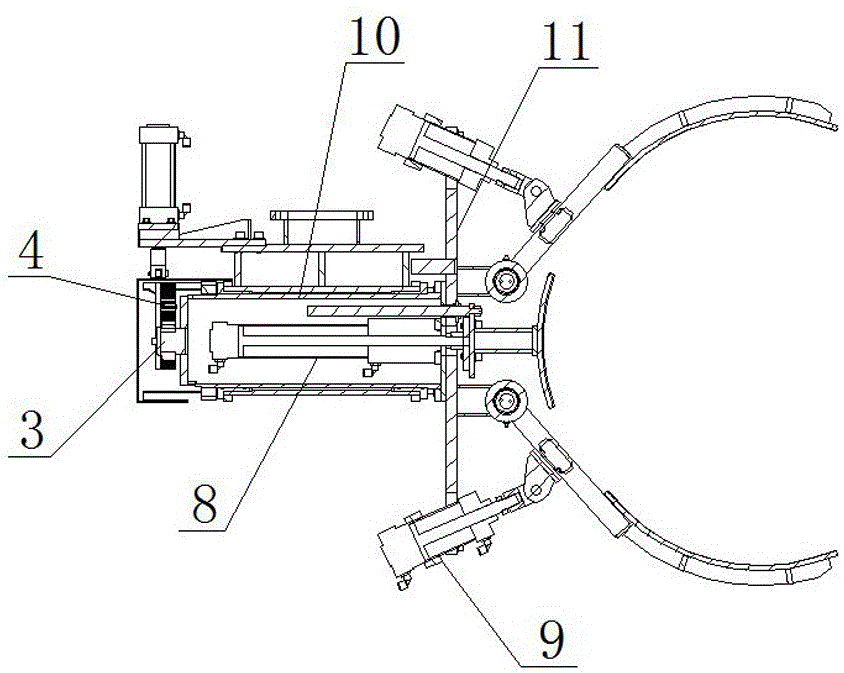 Solid tire carrying manipulator and tire transfer device with same