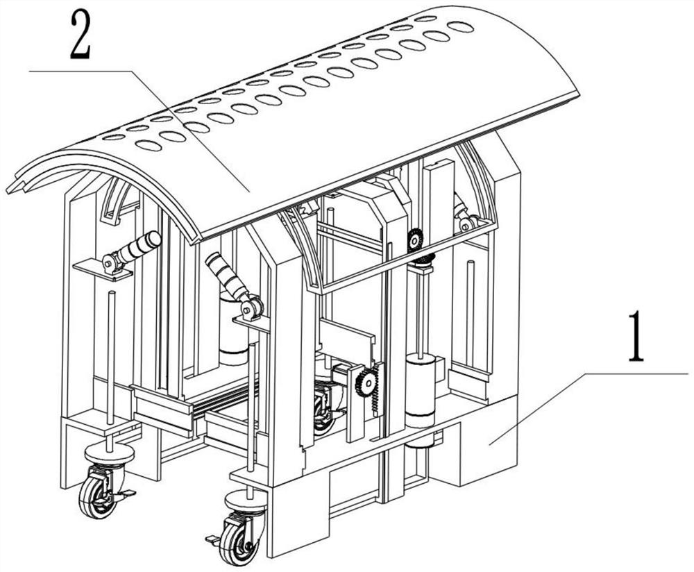 Collapse-prevention tunnel construction disaster prevention and reduction structure