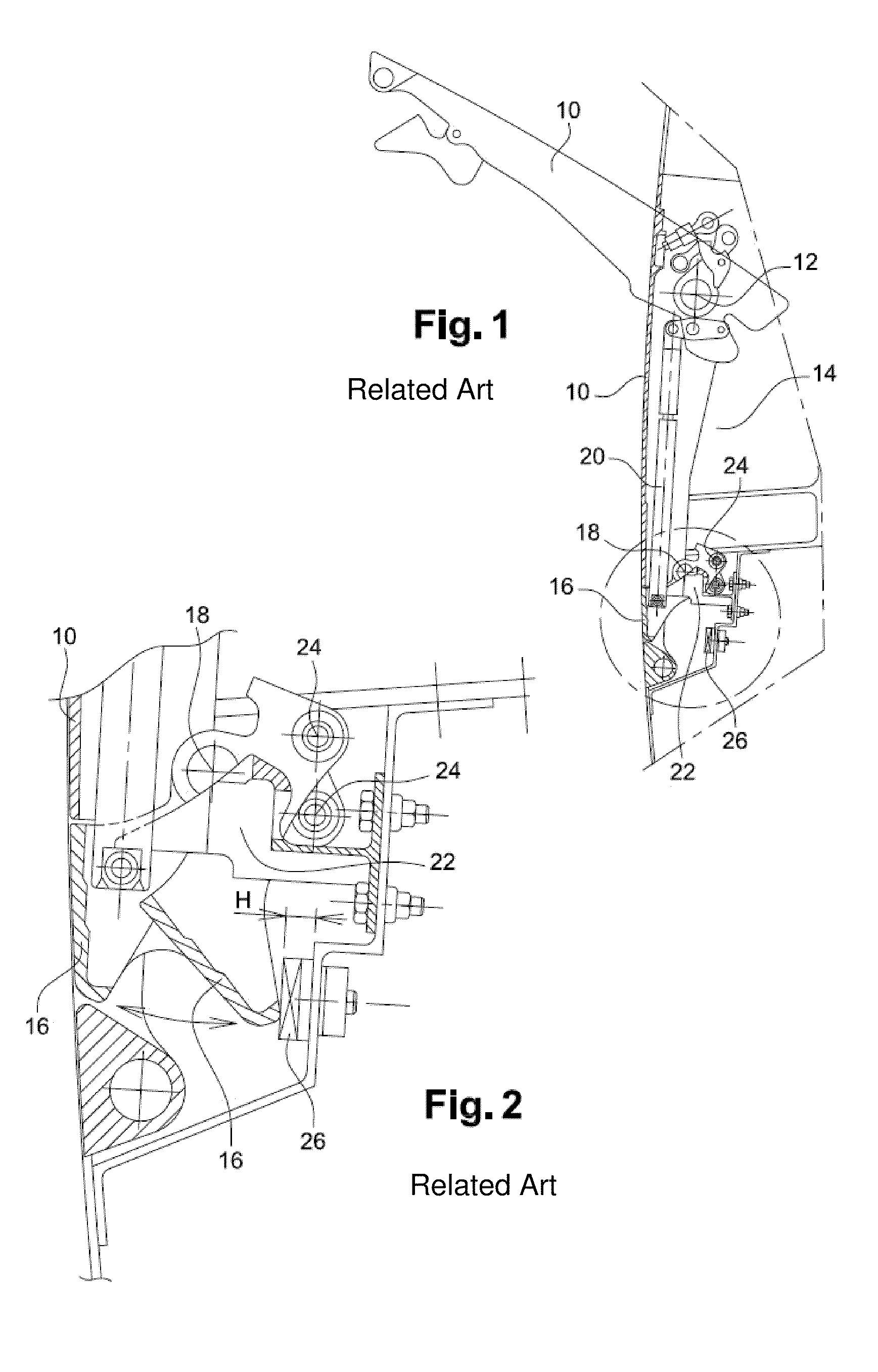 Control device for locking and unlocking and aircraft door and aircraft door that integrates such a device